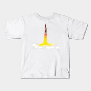 Space shuttle taking off Kids T-Shirt